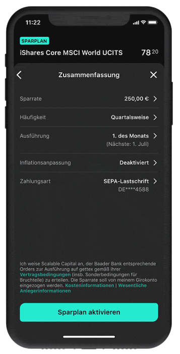 Asset light Produktnews Sparpläne-flexibel inflation AllDevices