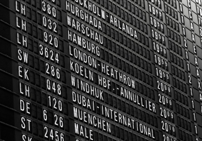 departure board timing 400
